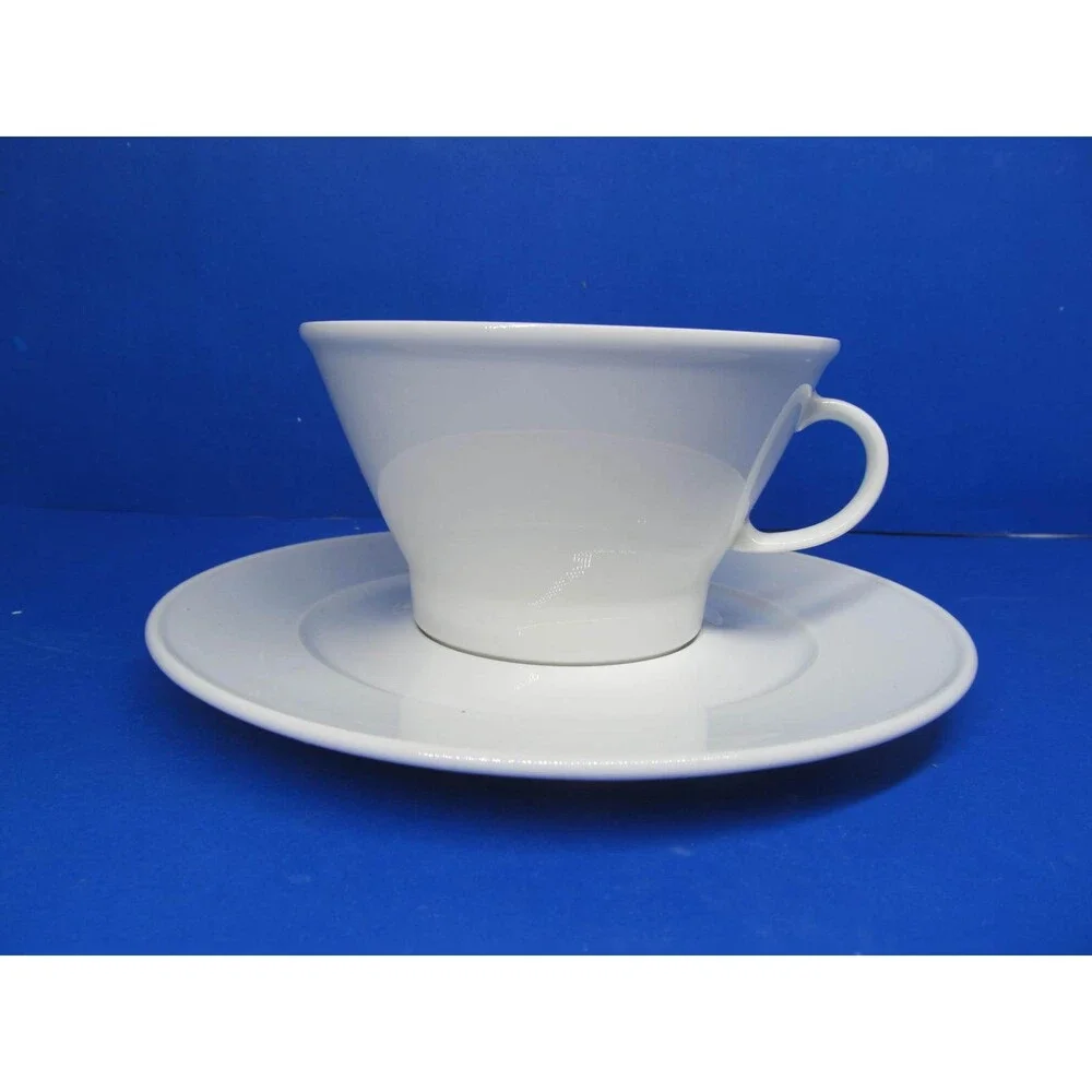 Crate And Barrel Loft White Cup And Saucer Design By Winterling Made In Germany